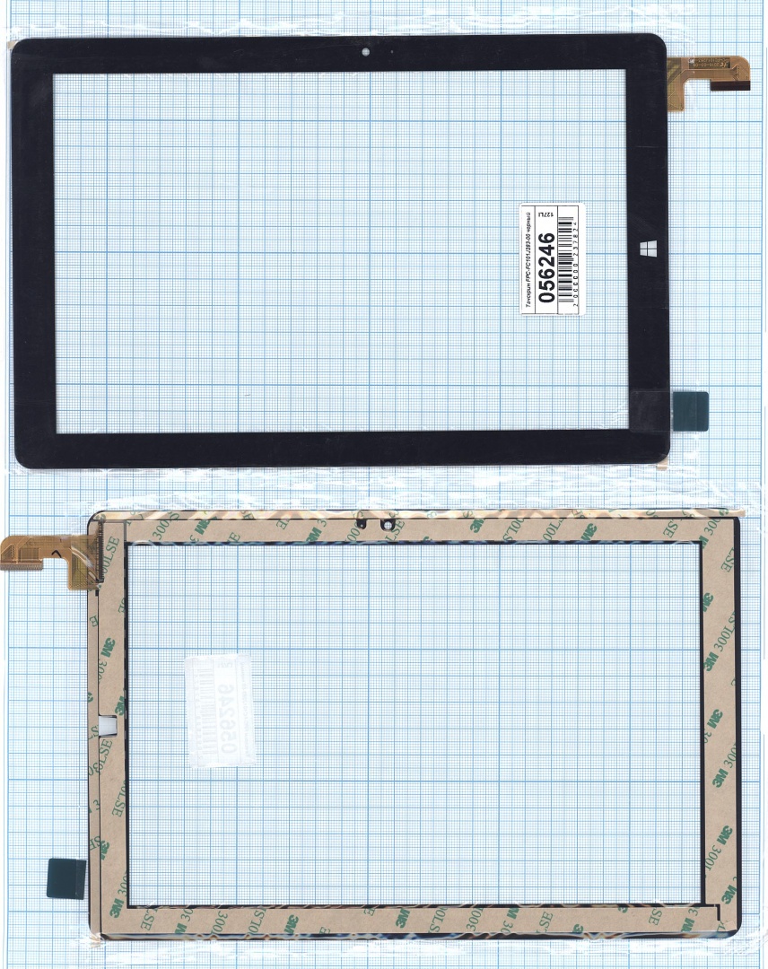Сенсорное стекло (тачскрин) FPC-FC101J283-00 черное