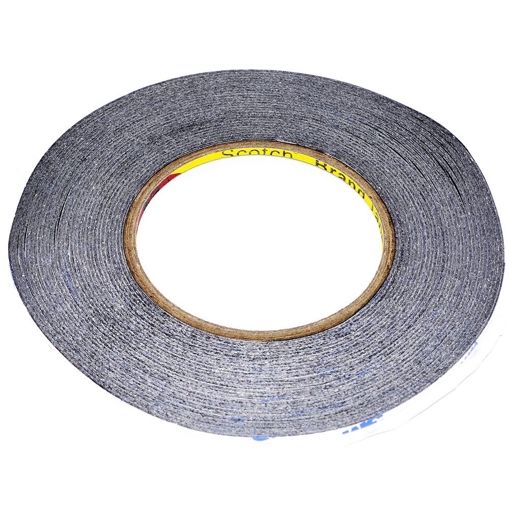 Скотч двухсторонний "3М" черный Д50м*Ш2 мм High Copy