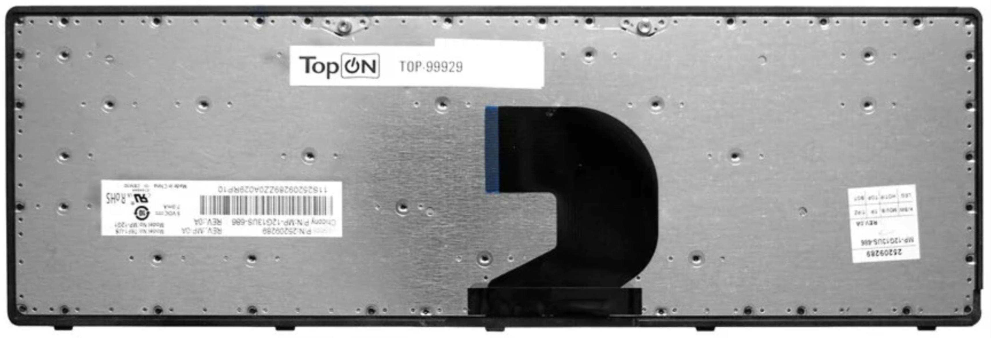 Клавиатура Lenovo IdeaPad P500 с серой рамкой OEM