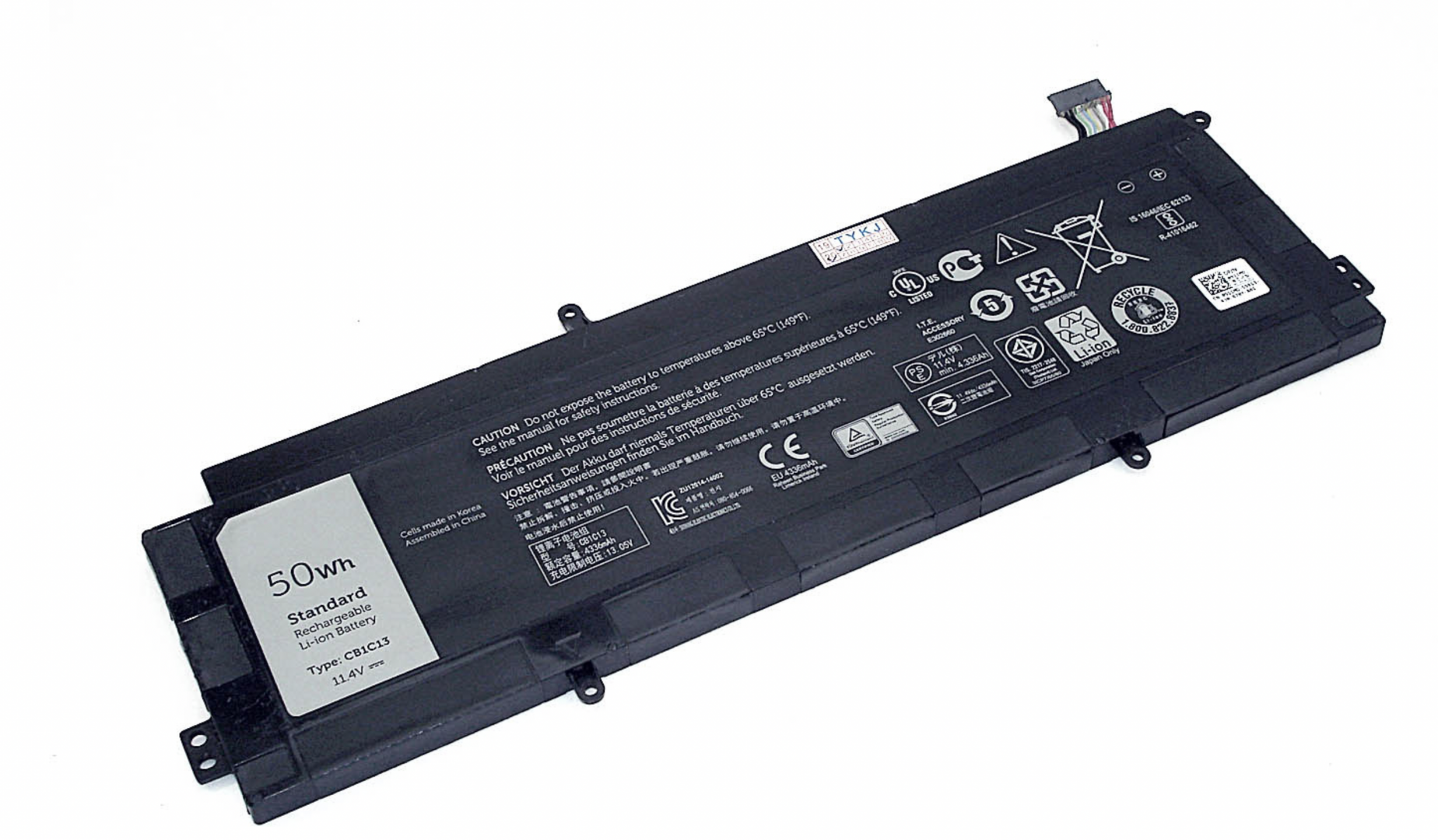 Аккумулятор Dell Chromebook 11 11.4V, 4400mAh, OEM