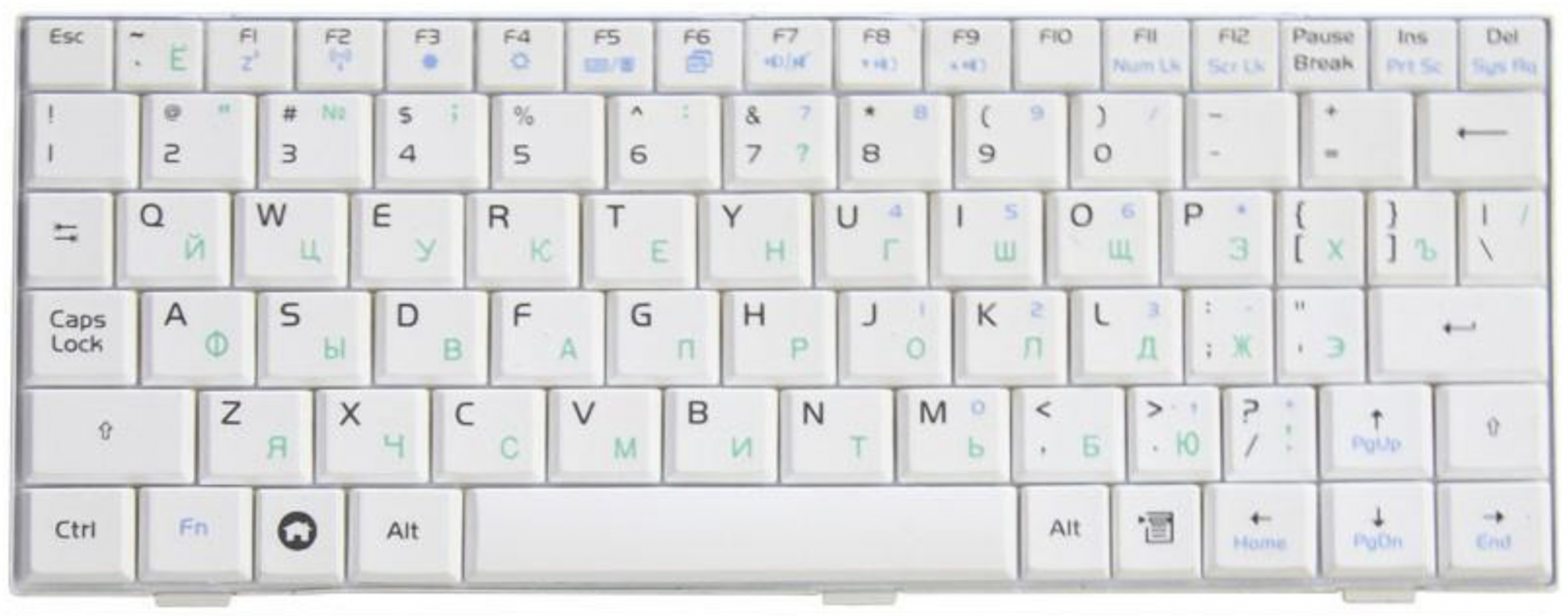 Клавиатура ASUS Eee PC 700 белая, OEM