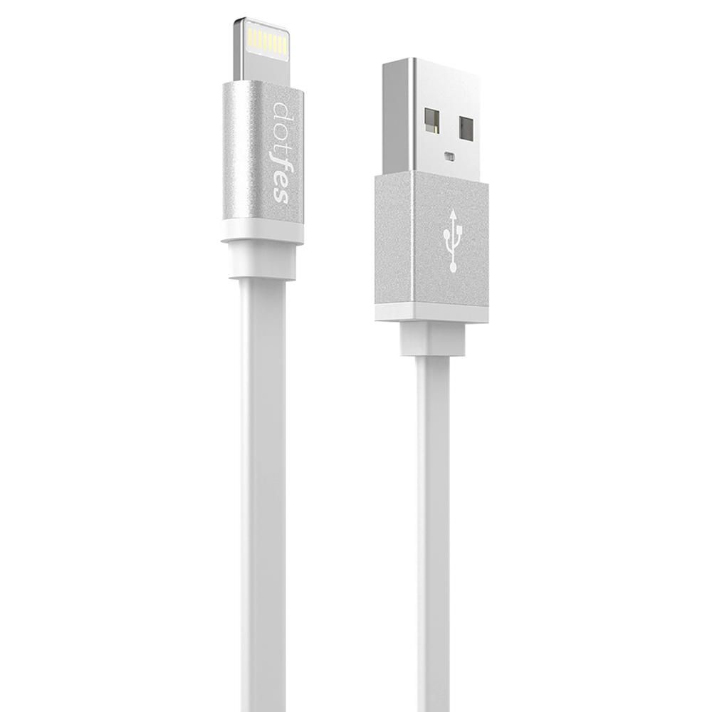 Кабель USB - Lightning 8-pin DOTFES A05 белый (1м)