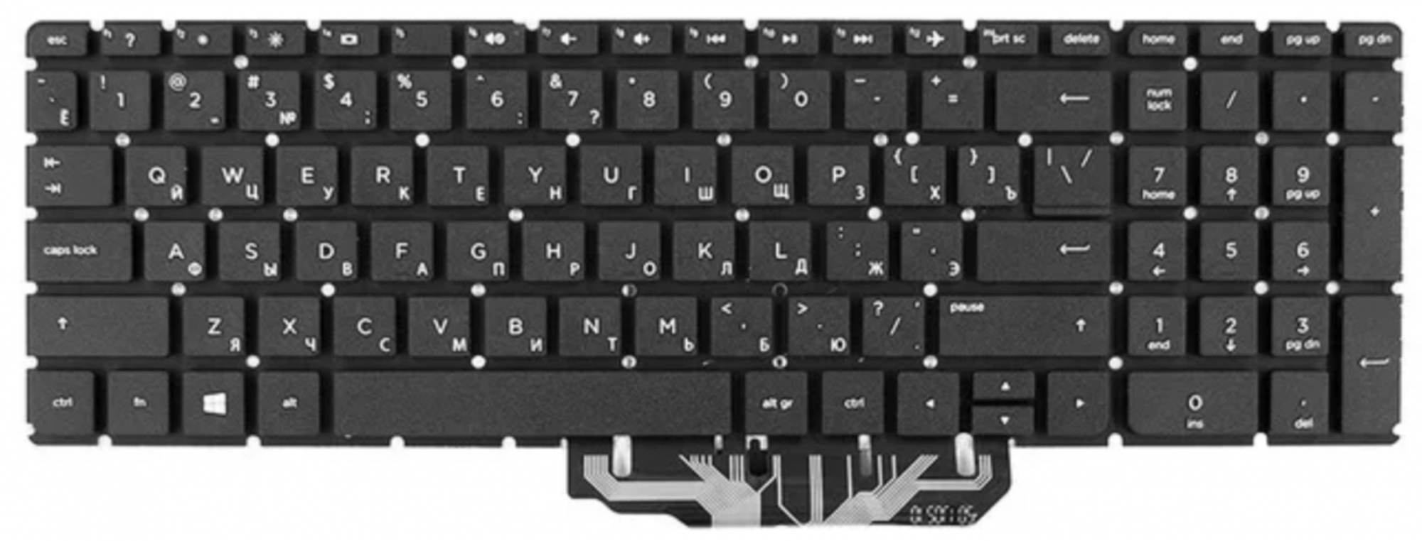 Клавиатура HP Pavilion 255 G4 N0Y69ES без рамки, OEM