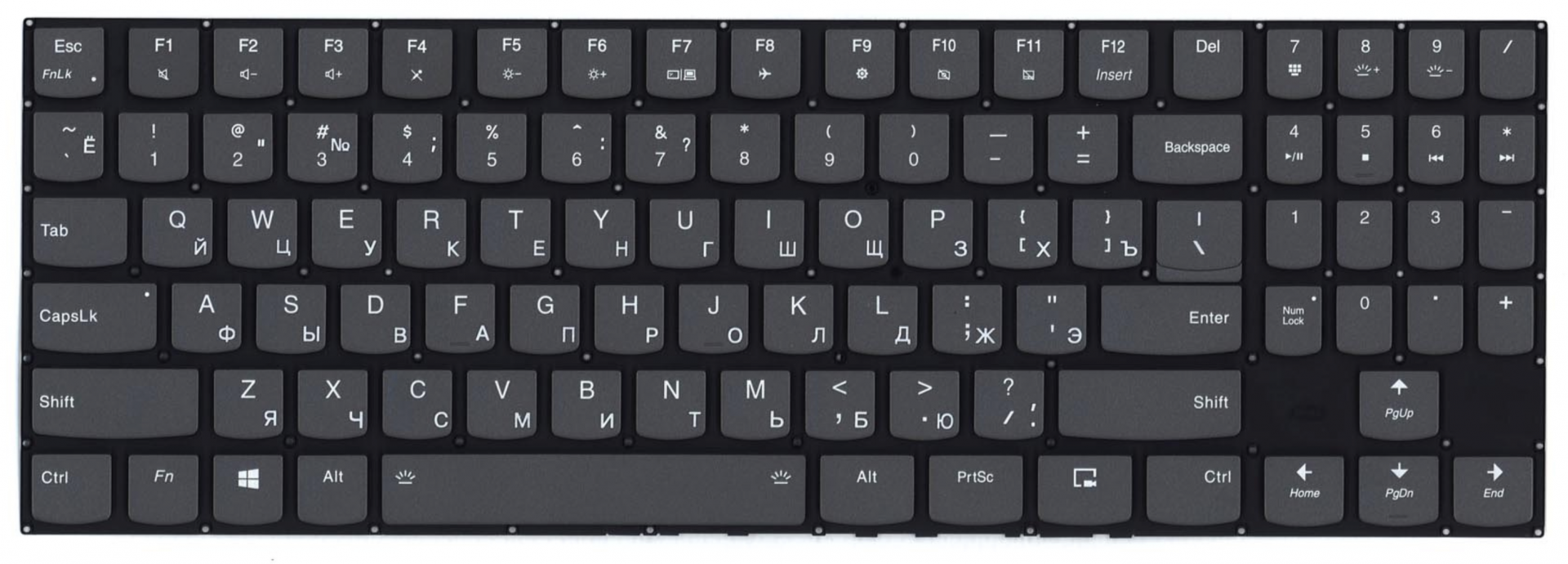 Клавиатура LENOVO Legion Y740-15IRH с подсветкой, OEM