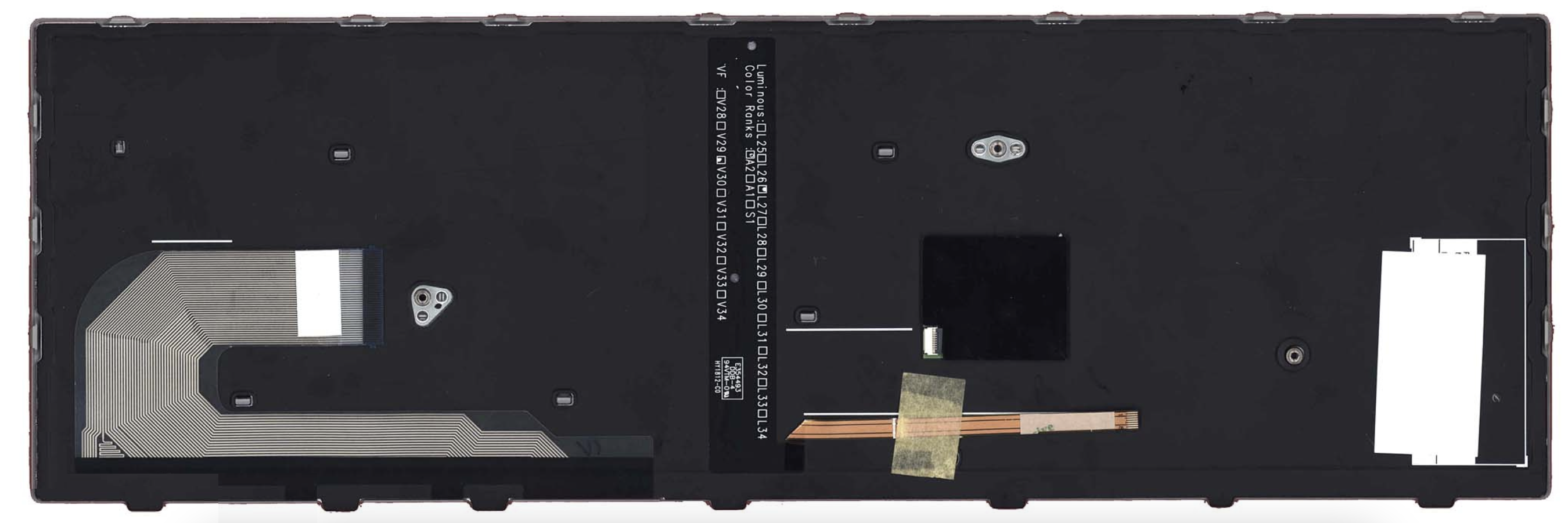 Клавиатура HP Elitebook 755 G3 с серой рамкой и подсветкой, OEM