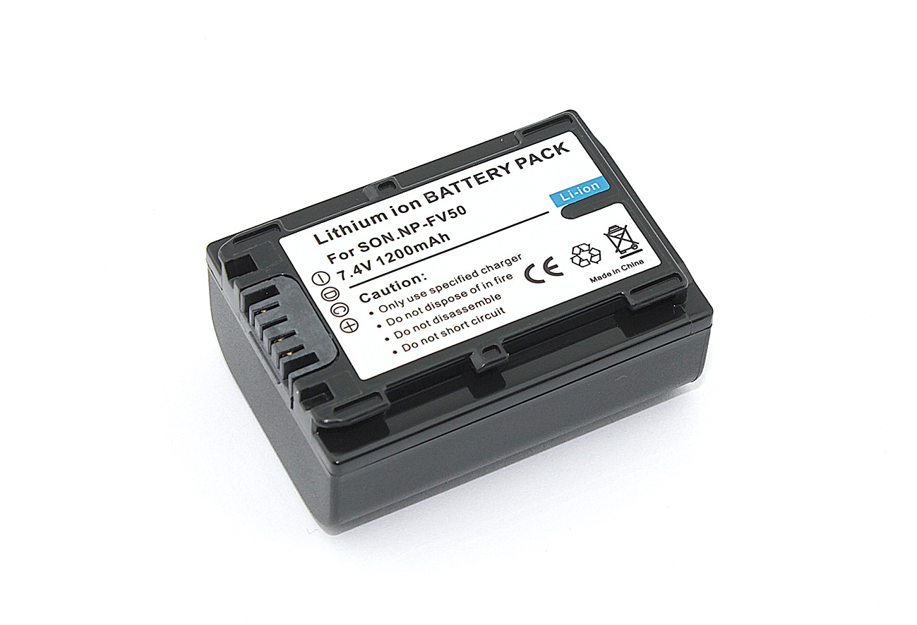 Аккумуляторная батарея для видеокамеры Sony DCR-DVD (NP-FV50) 7.4V 1300mAh усиленная