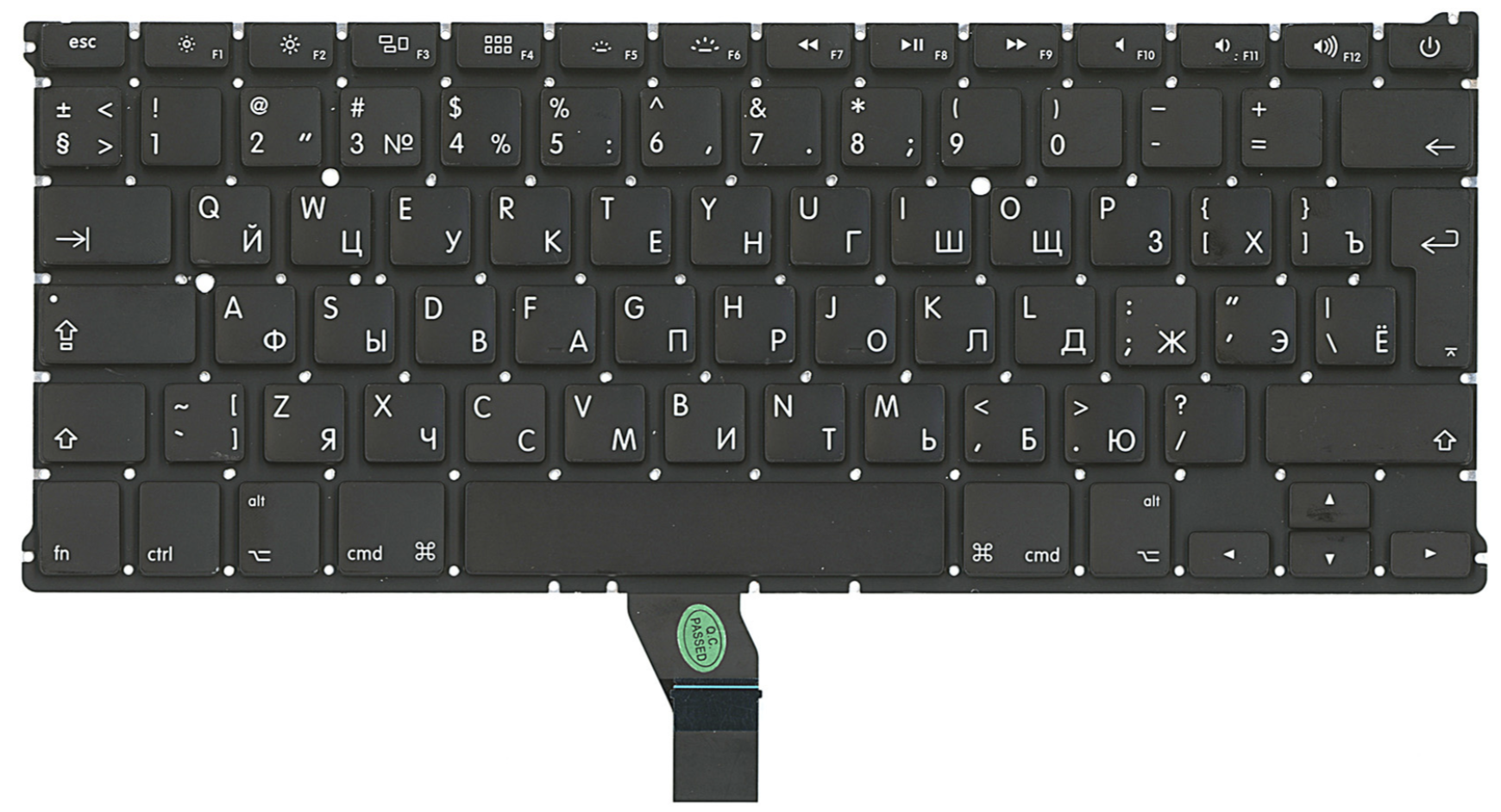 Клавиатура Apple MacBook Air 13.3" начало 2015 A1466 (MJVE2LL/A, MMGF2LL/A OEM