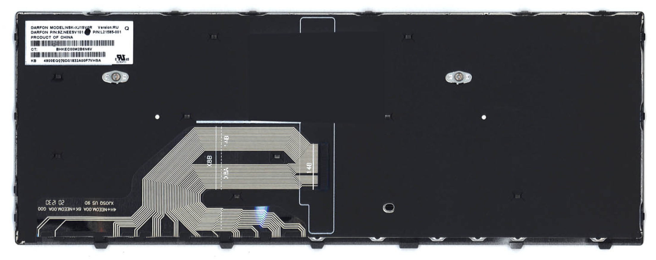 Клавиатура HP ProBook 640 G4 3ZG54EA с серой рамкой, OEM