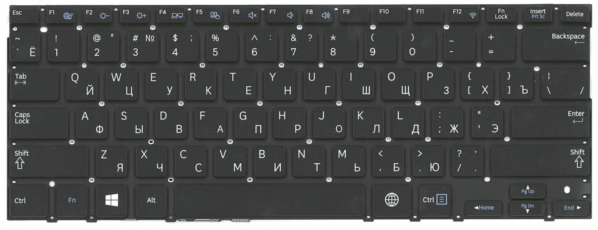 Клавиатура Samsung NP530U3C-A0ERU OEM