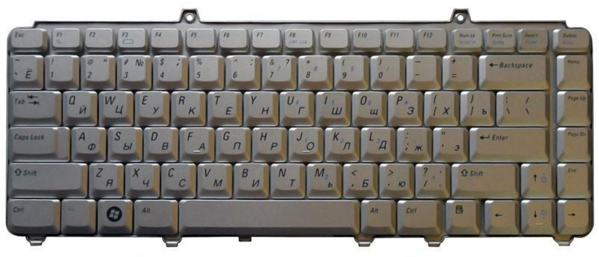 Клавиатура DELL Vostro 1540 серебристая, OEM