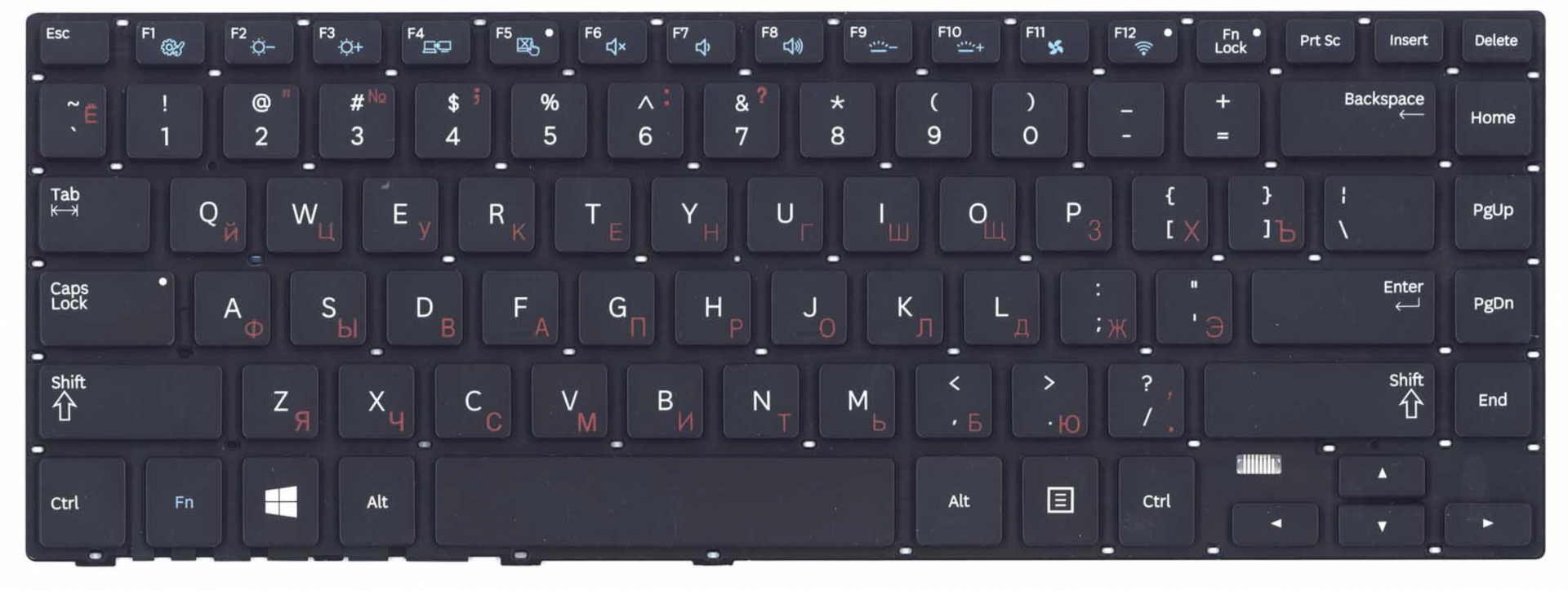 Клавиатура Samsung NP470R4E с подсветкой, OEM