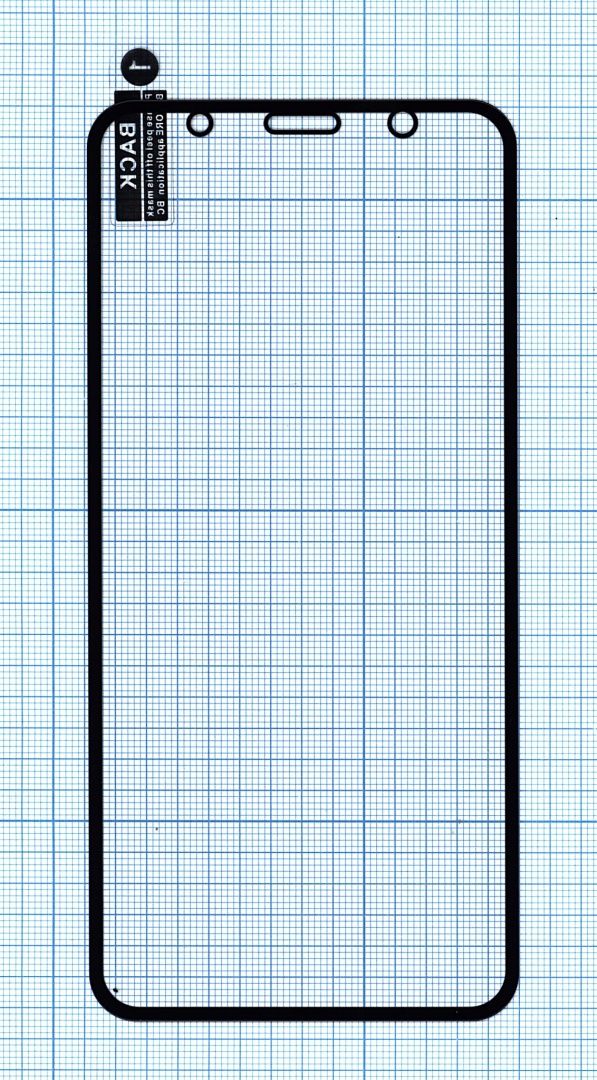 Защитное стекло "Полное покрытие" для Huawei Y6 Prime (2018) черное