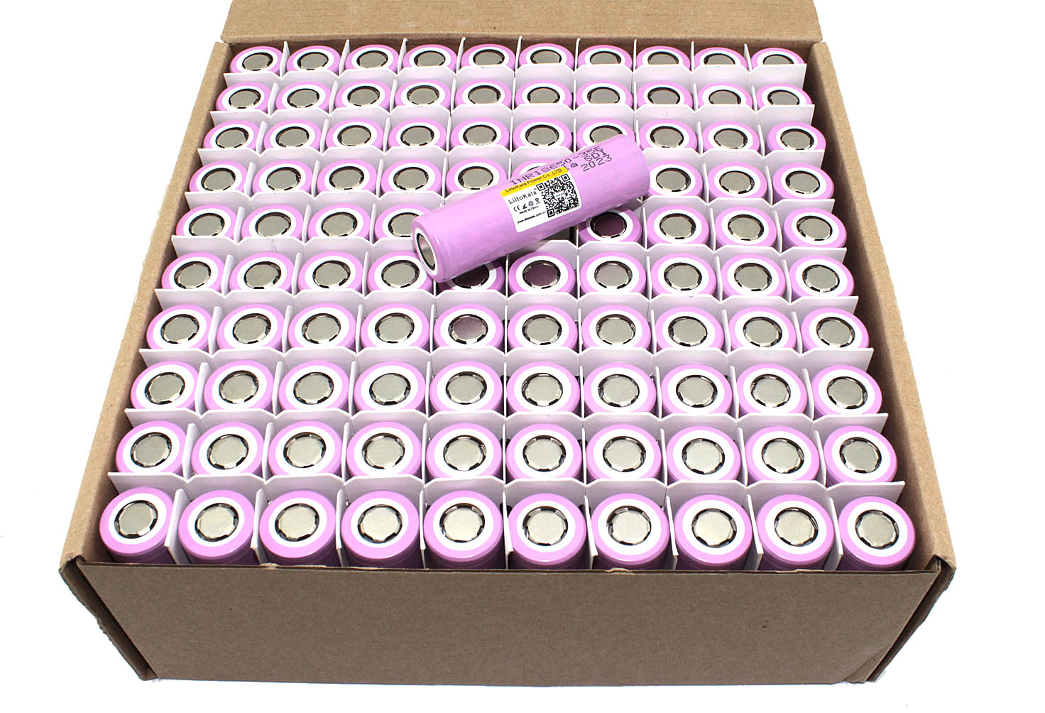 Аккумулятор типа 18650 Li-Ion LiitoKala Lii-35E 3500mAh, 3.7V, упаковка 100 штук