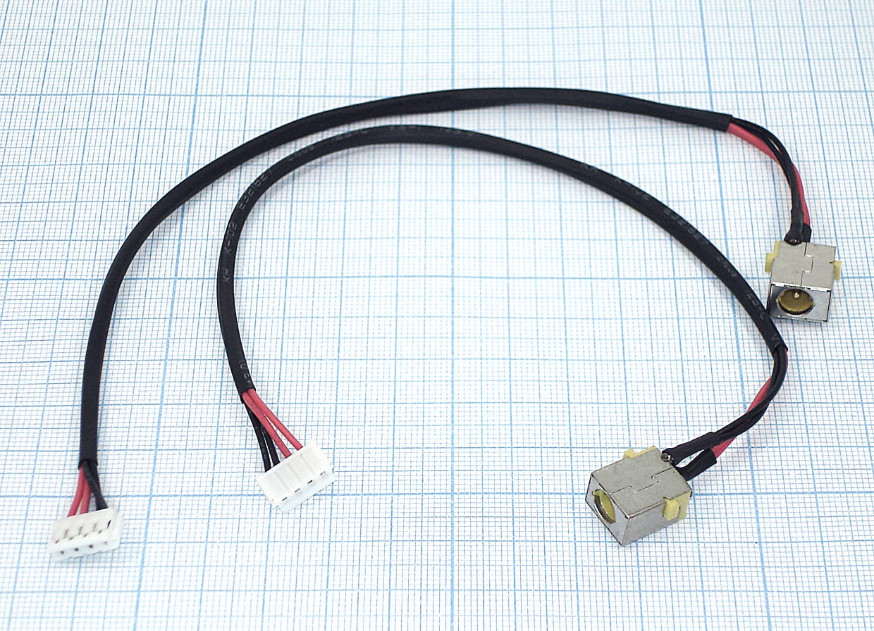 Разъем для ноутбука Acer Aspire 7250 c кабелем (желтый)