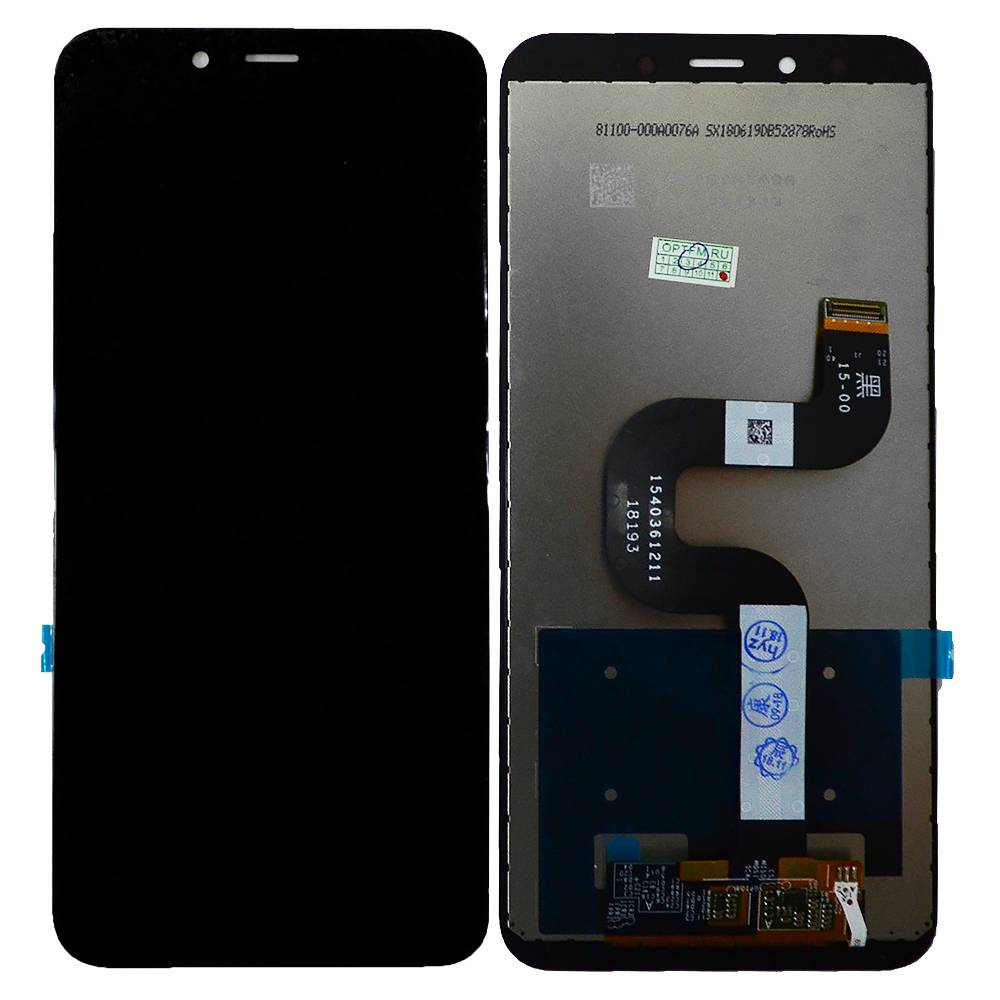 Дисплей Xiaomi Mi 6X/Mi A2 + тачскрин черный (матрица orig)