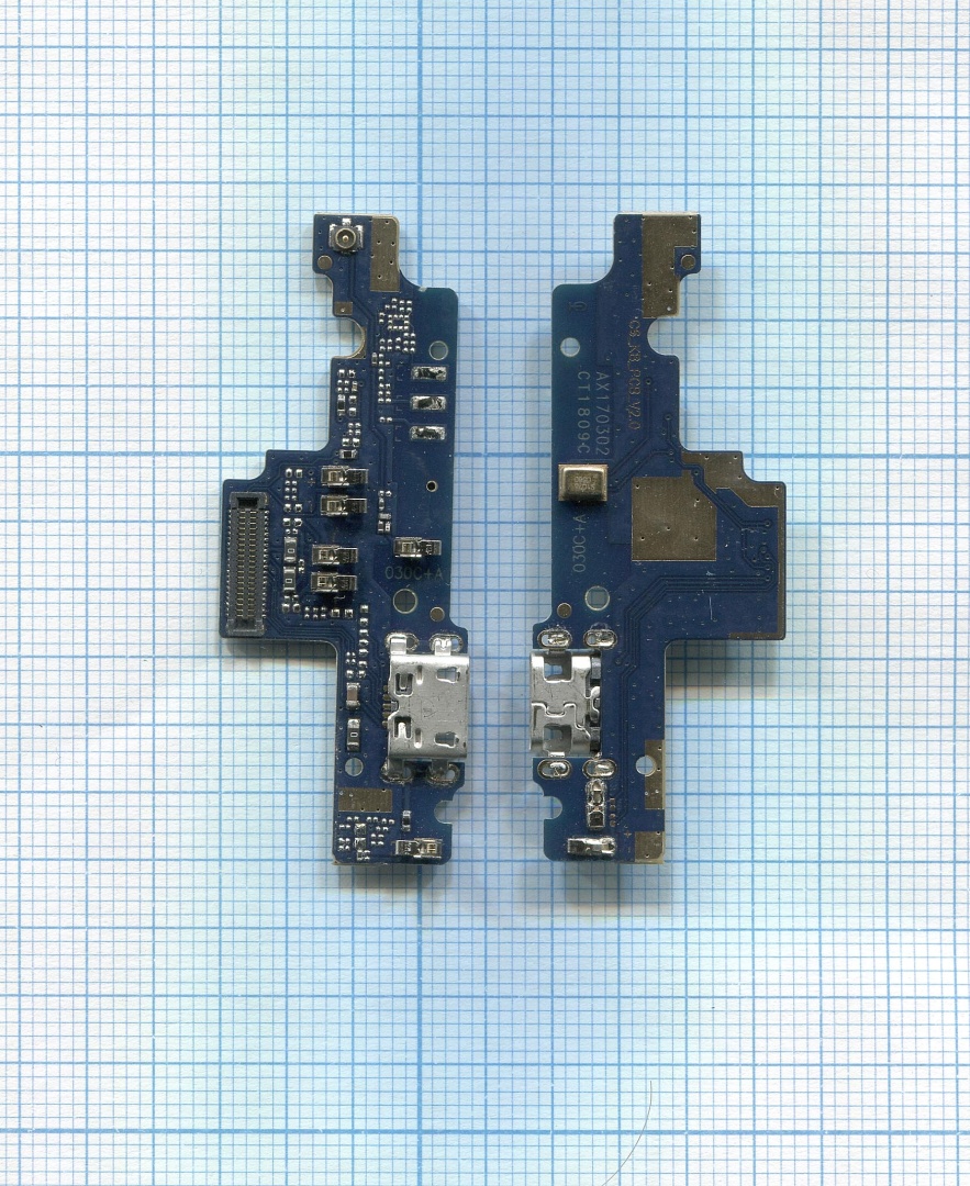 Плата разъема питания с микрофоном для Xiaomi Redmi Note 4X узкий (тип1)