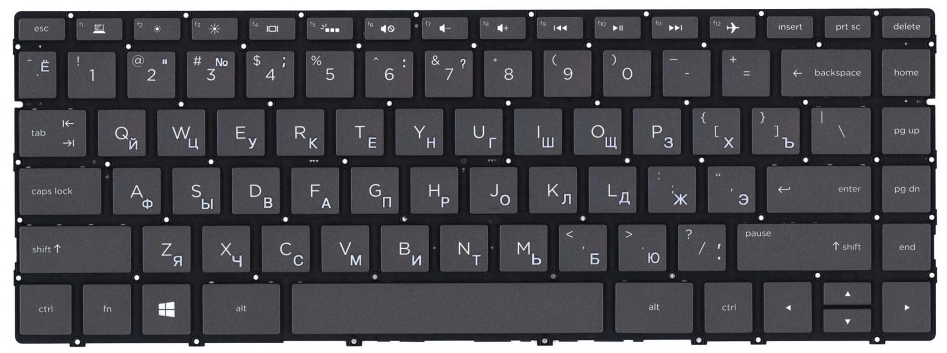 Клавиатура HP Envy 13-ad102ur с подсветкой, OEM