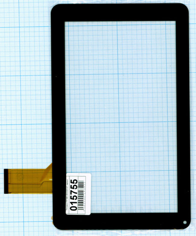 Сенсорное стекло (тачскрин) TYF1067-20121227-V1 черный