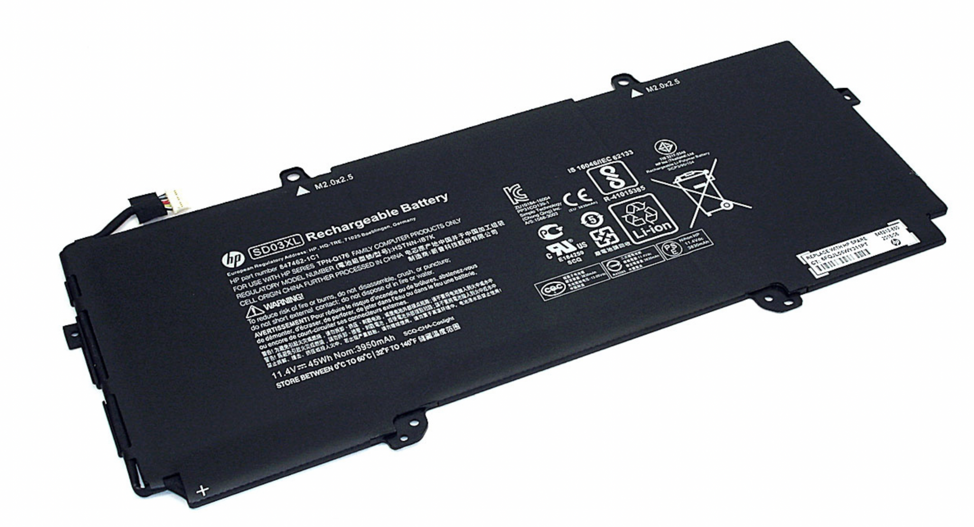 Аккумулятор HP Chromebook 13 G1 Core m5 11.4V, 45Wh, Original