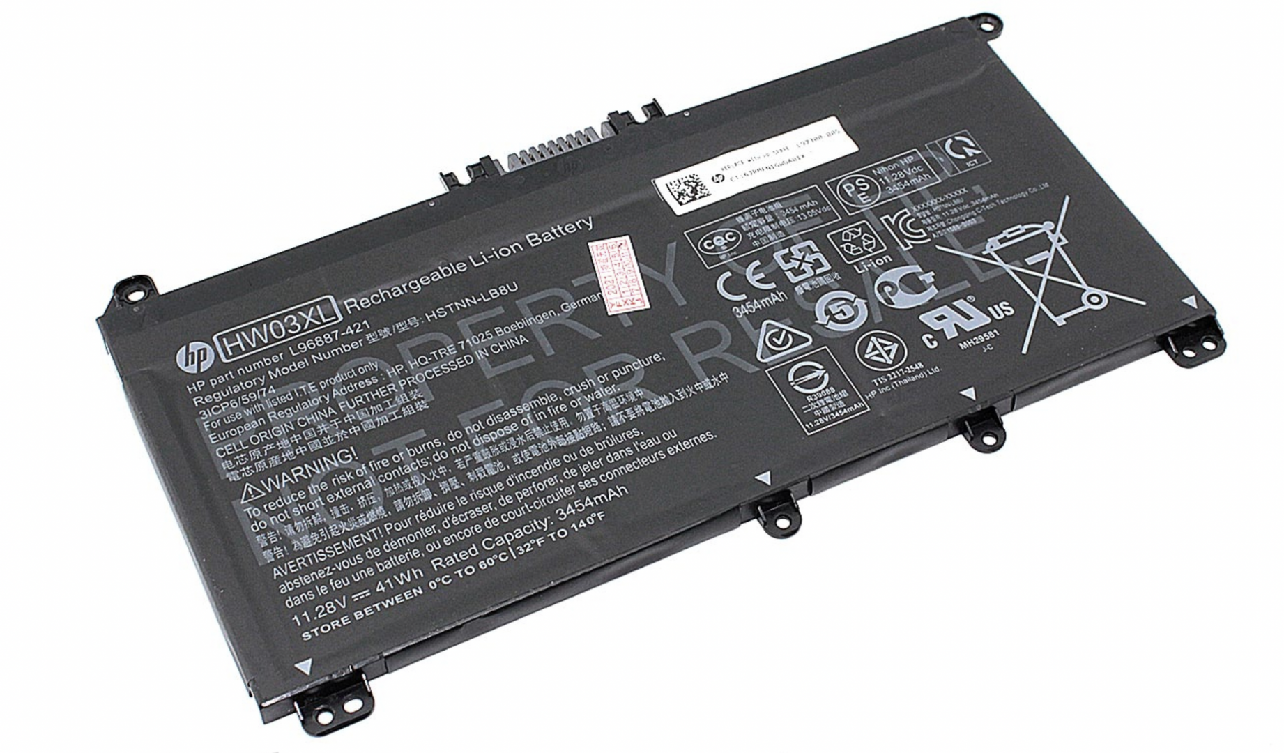 Аккумулятор HP Pavilion 15-eh1000ur 11.34V, 41.04Wh, Original