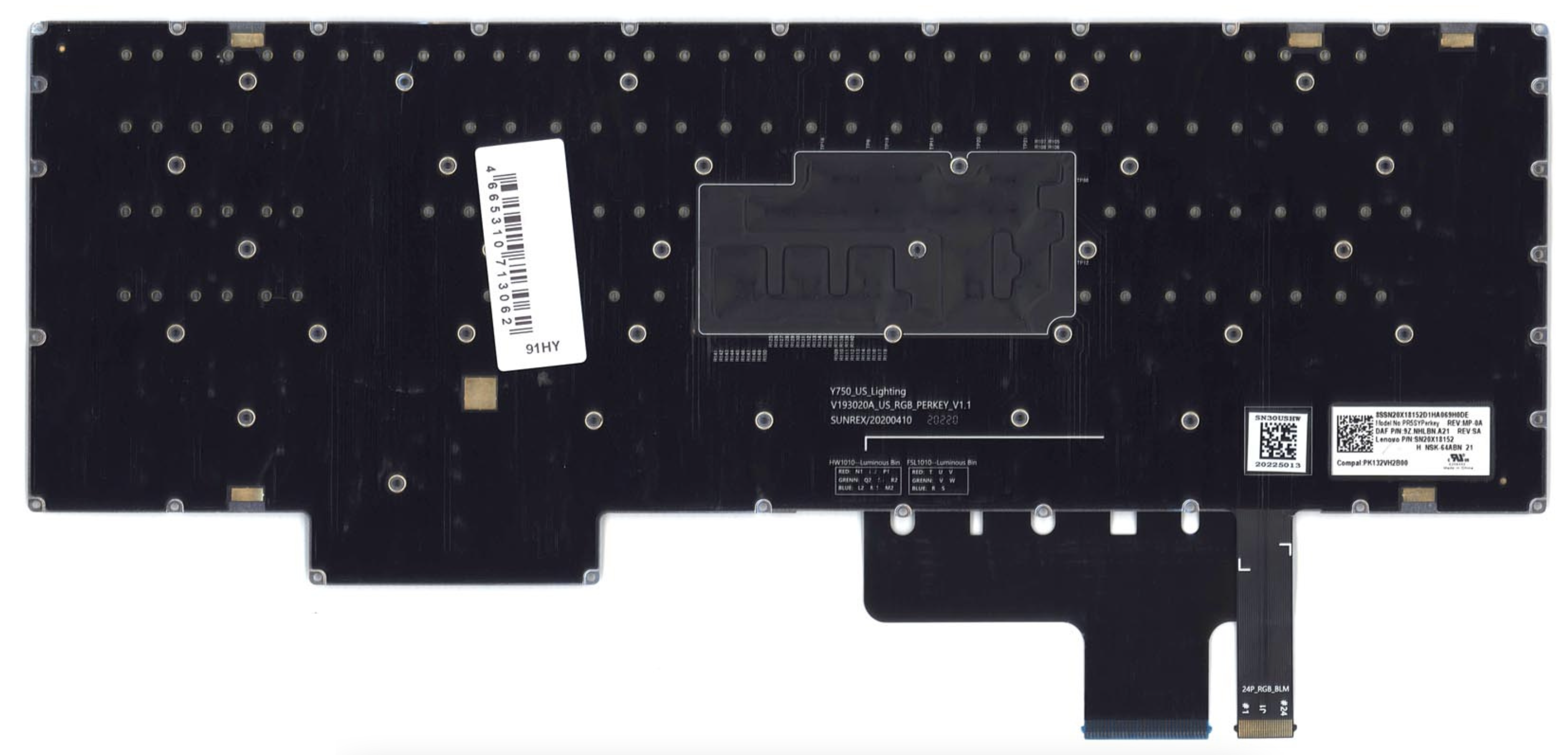 Клавиатура Lenovo Legion PR5SYPerkey-RU с подсветкой, OEM