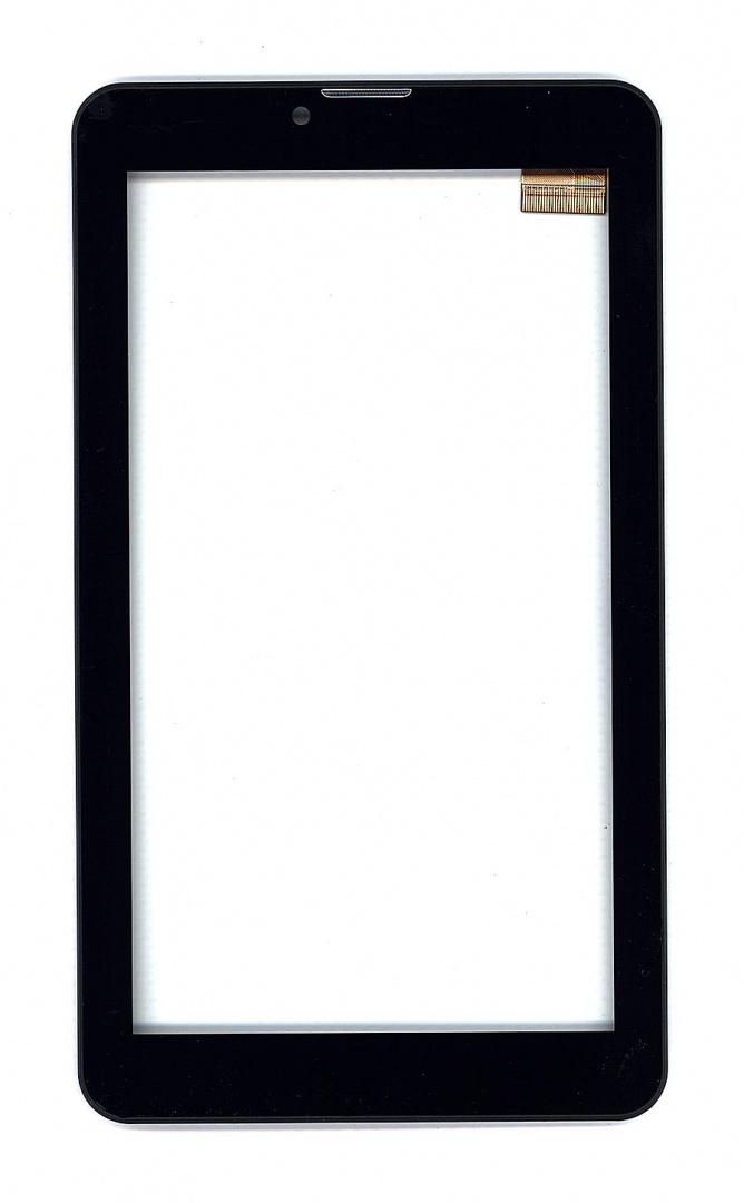 Сенсорное стекло (тачскрин) для Irbis TZ53 черное с рамкой