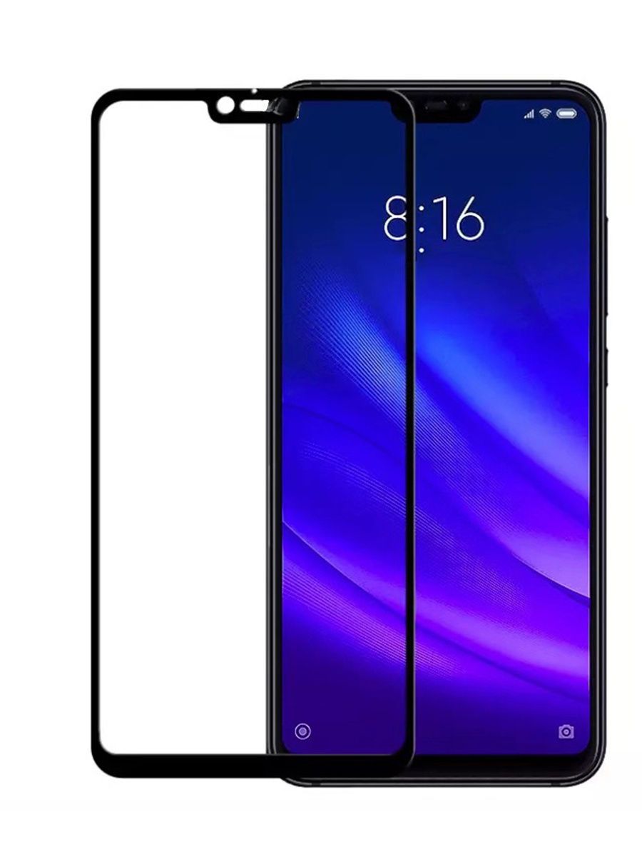 Защитное стекло 5D во весь экран Xiaomi Mi 8 Lite