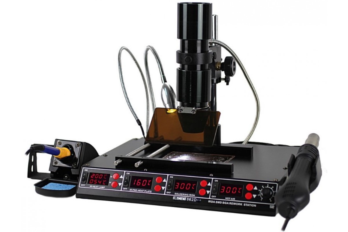 Паяльная станция инфракрасная ELEMENT 862D++.