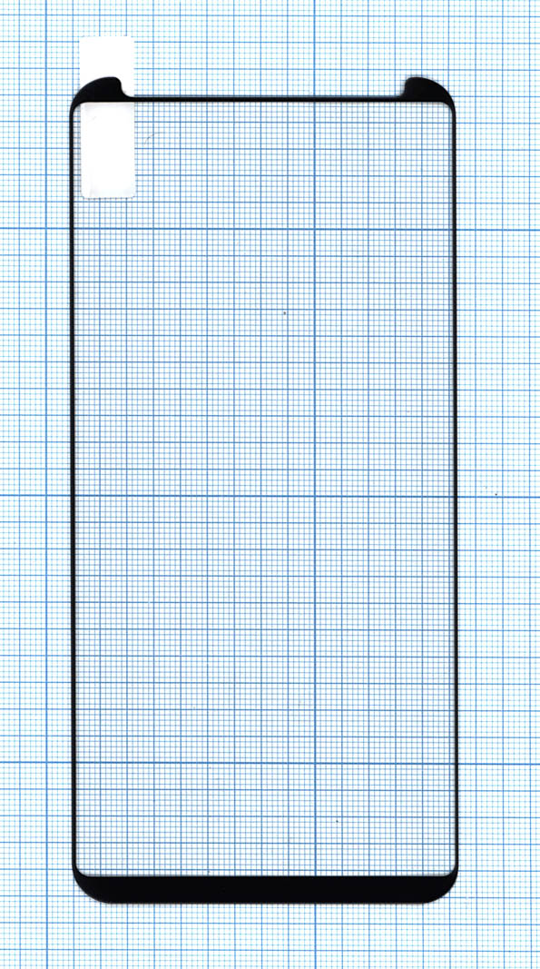 Защитное стекло для Samsung Galaxy Note 8 черное с рамкой