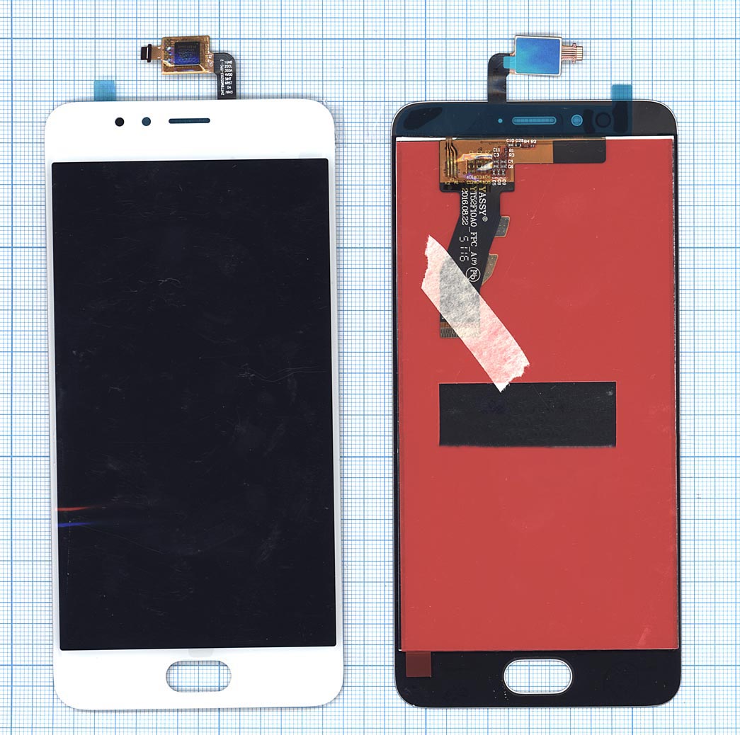 Дисплей для Meizu M5s белый