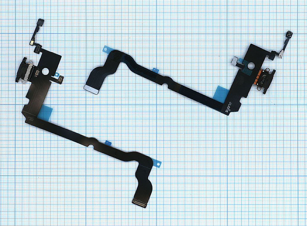 Шлейф разъема питания для iPhone XS Max черный