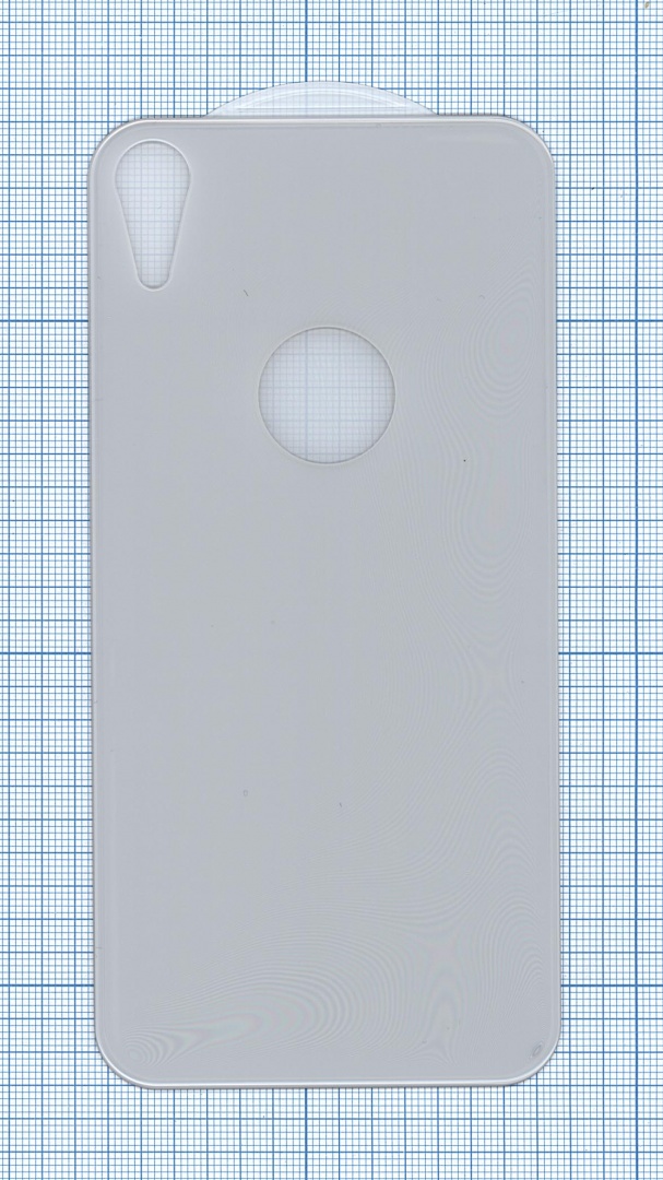 Защитное заднее стекло для iPhone XR белое