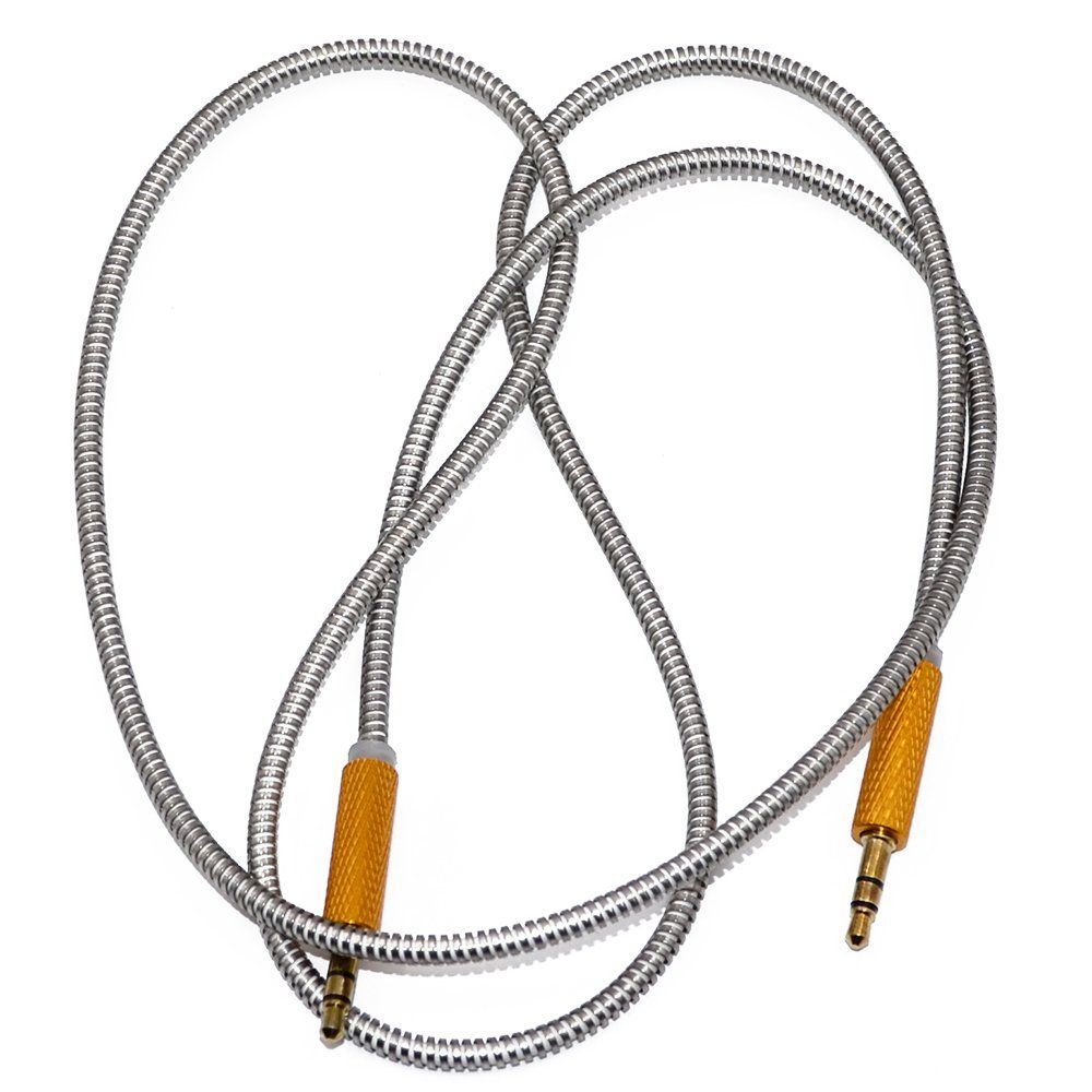 Кабель AUX WALKER WCA-730 золото (1м)