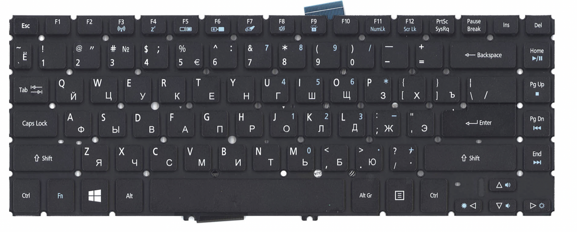 Клавиатура Acer Aspire Timeline Ultra M5-481PTG с подсветкой, OEM