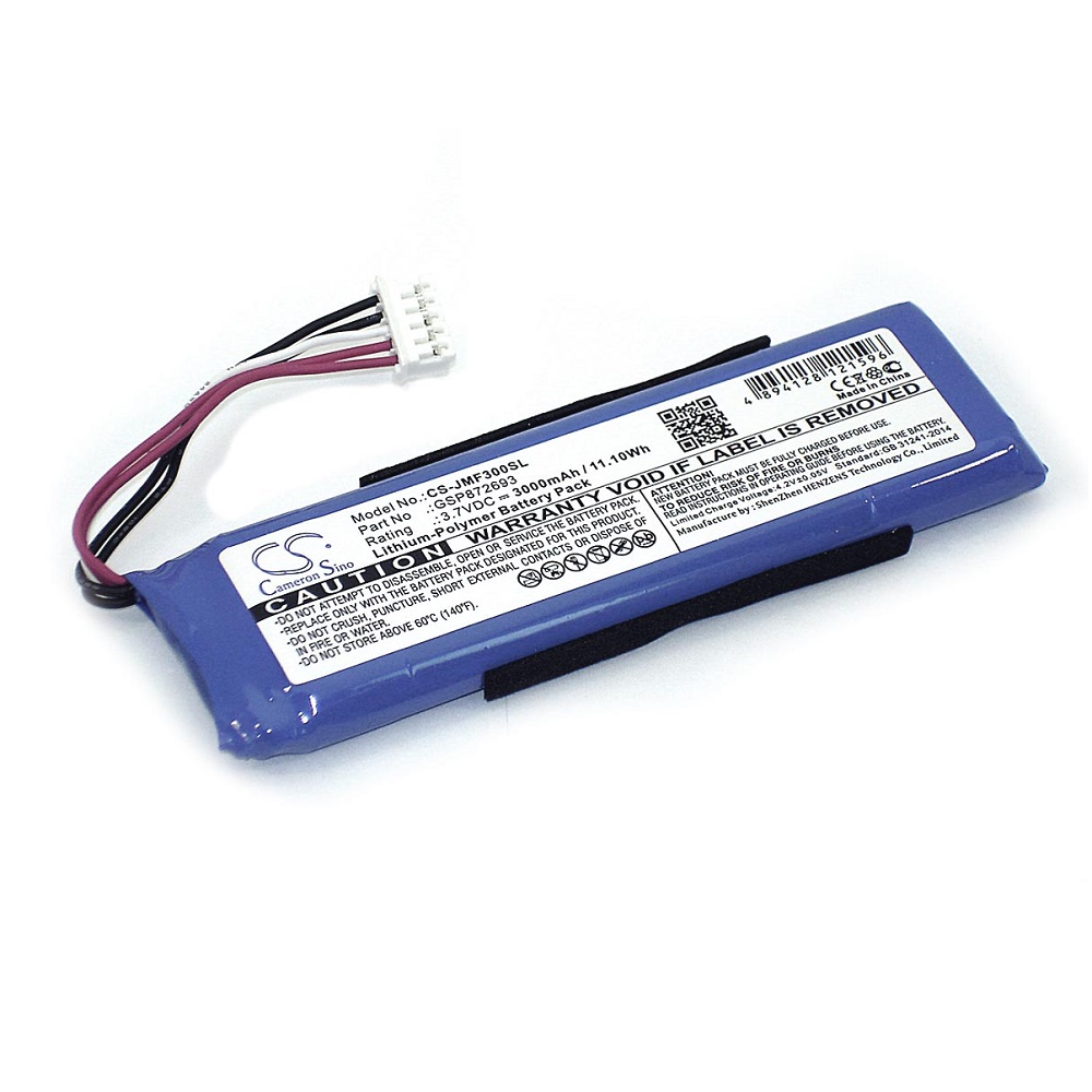 Аккумуляторная батарея CameronSino CS-JMF300SL для JBL Flip 3  3.7V  3000mAh  11.10Wh
