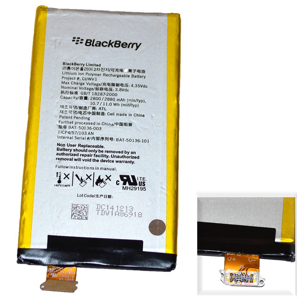 Аккумулятор BlackBerry BAT-50136-001/BAT-50136-002 (Z30) High Quality/MT - /ТЕХ.УПАК/