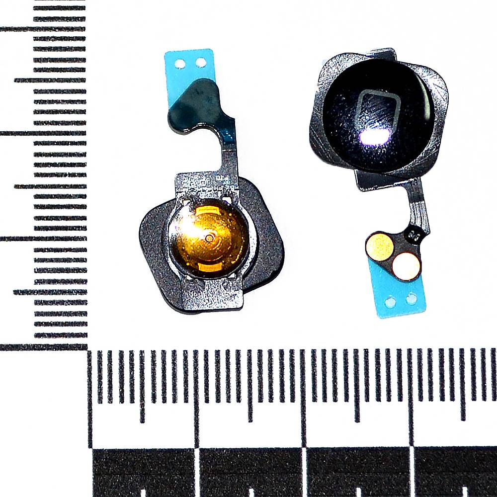 Механизм кнопки HOME iPhone 5 с толкателем и шлейфом черный