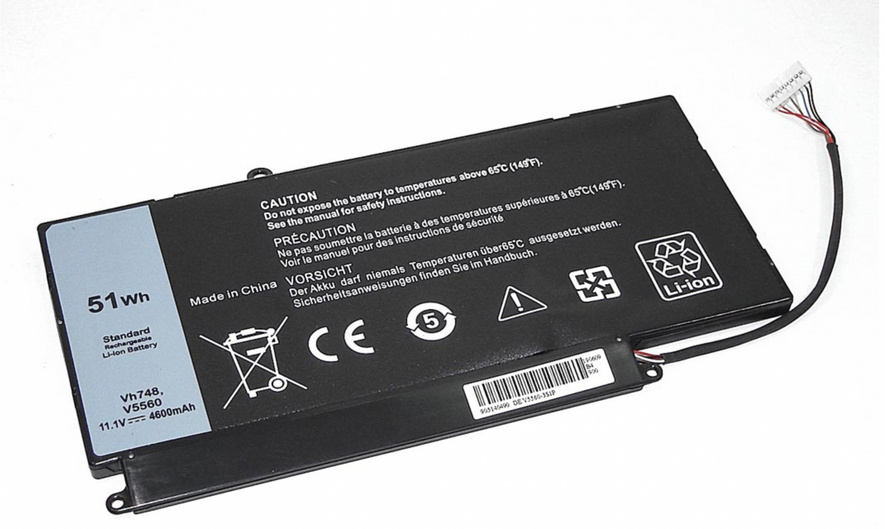 Аккумулятор DELL Vostro 5560 11.1V, 4600mAh, OEM