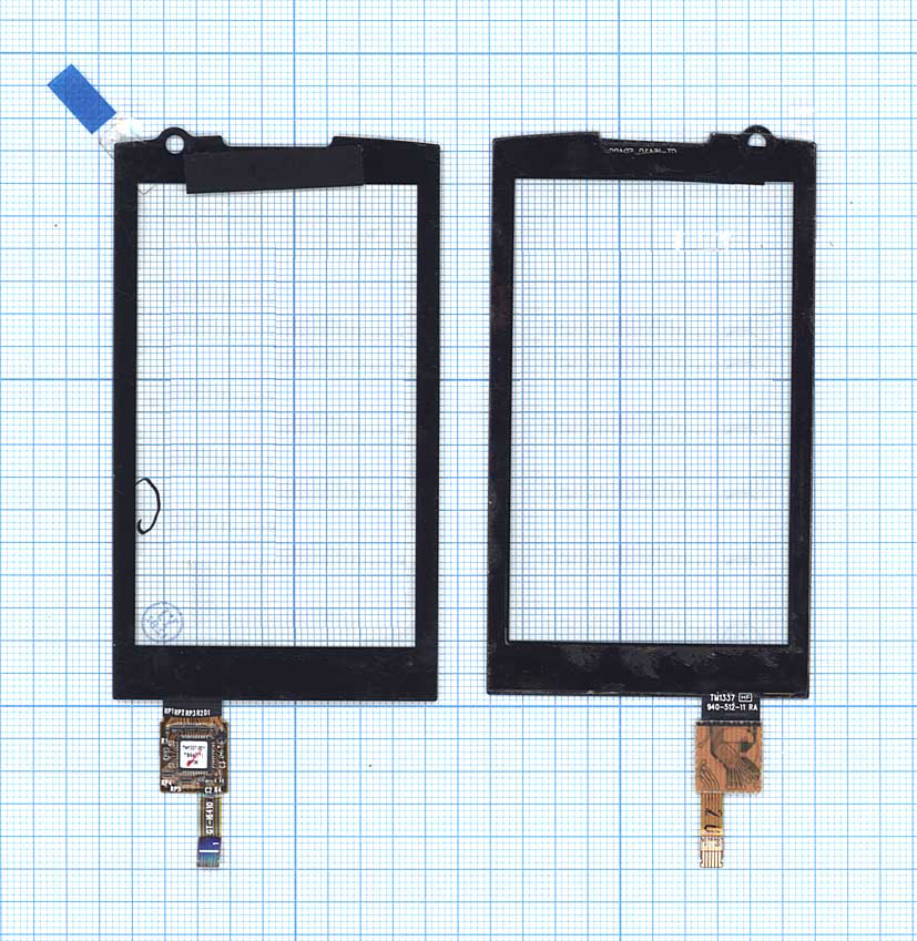 Сенсорное стекло (тачскрин) для Samsung M1 GT-I6410 черное