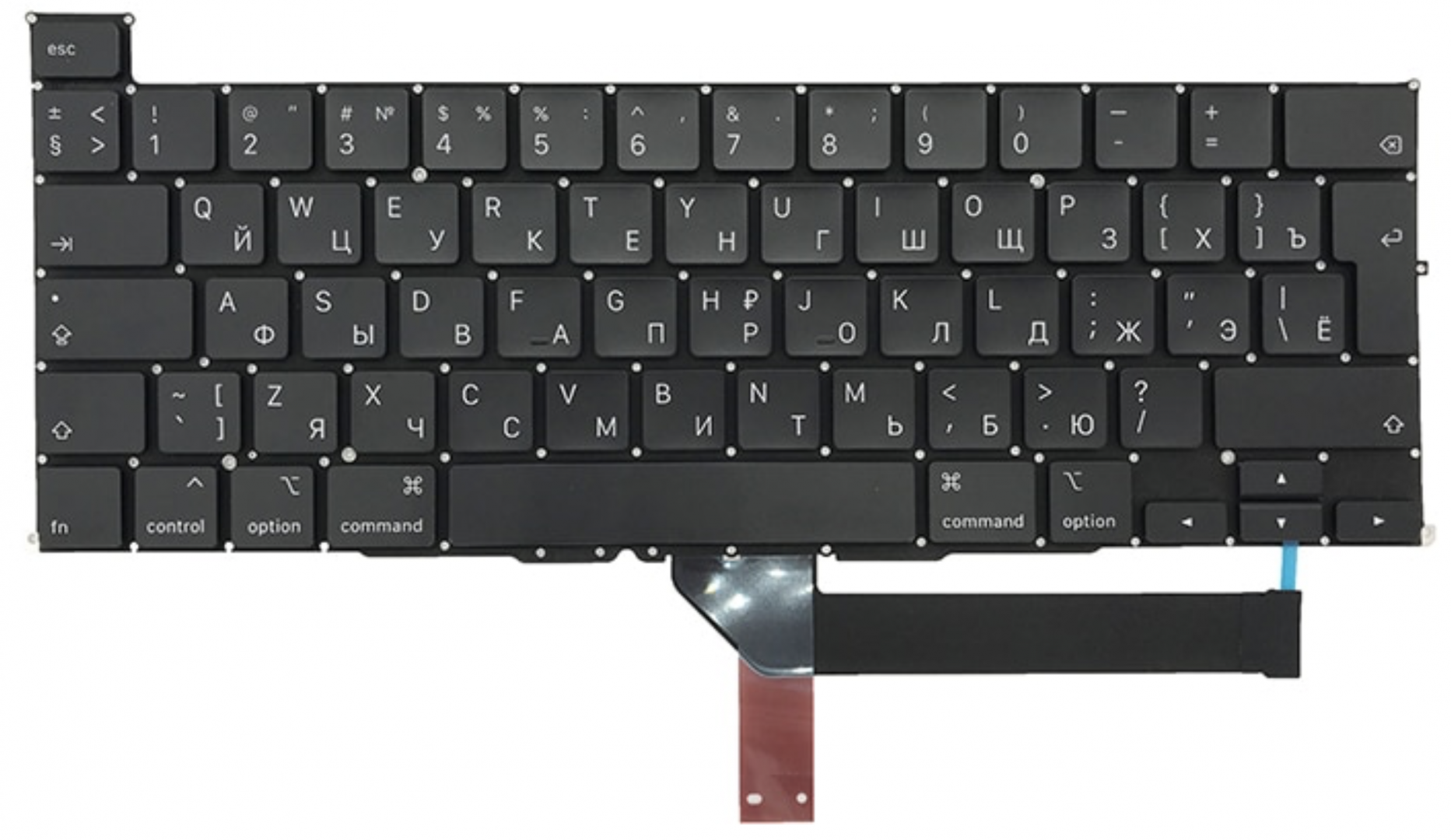 Клавиатура Apple MacBook Pro 16" 2019 A2141 (MVVL2LL/A) большой Enter, OEM