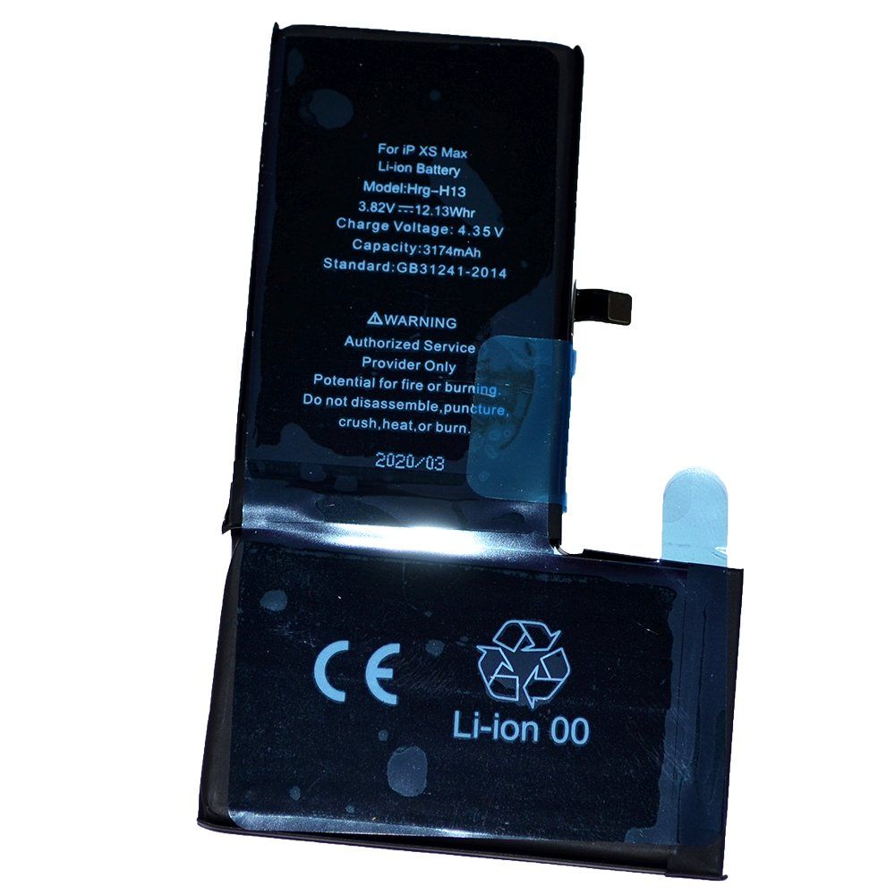 Аккумулятор iPhone Xs Max /чип/ коробка (HG) + скотч-проклейка