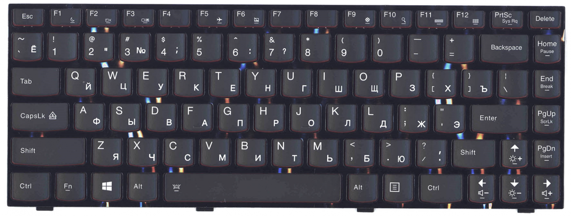 Клавиатура Lenovo IdeaPad Y430P с подсветкой, OEM