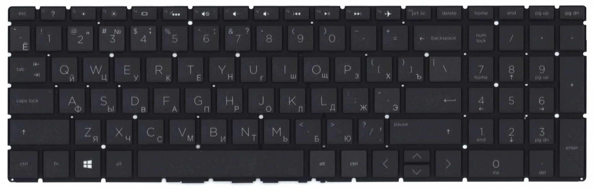 Клавиатура HP Pavilion Gaming 15-dk с подсветкой, OEM