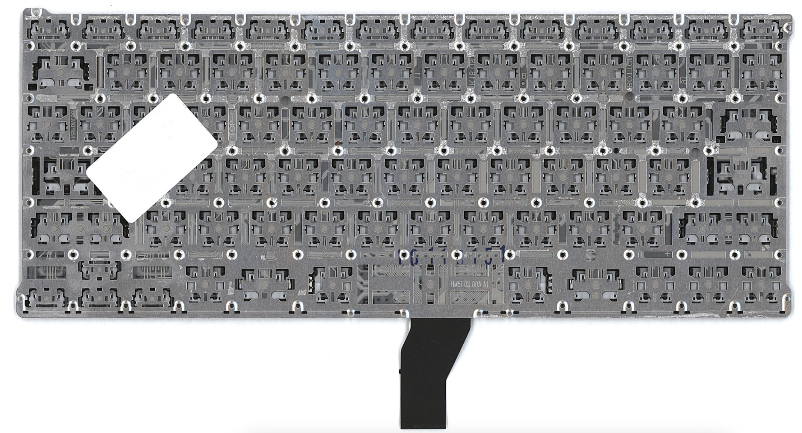 Клавиатура Apple MacBook Air 13.3" начало 2015 A1466 (MJVG2LL/A, MMGG2LL/A) плоский Enter, без подсветки, OEM