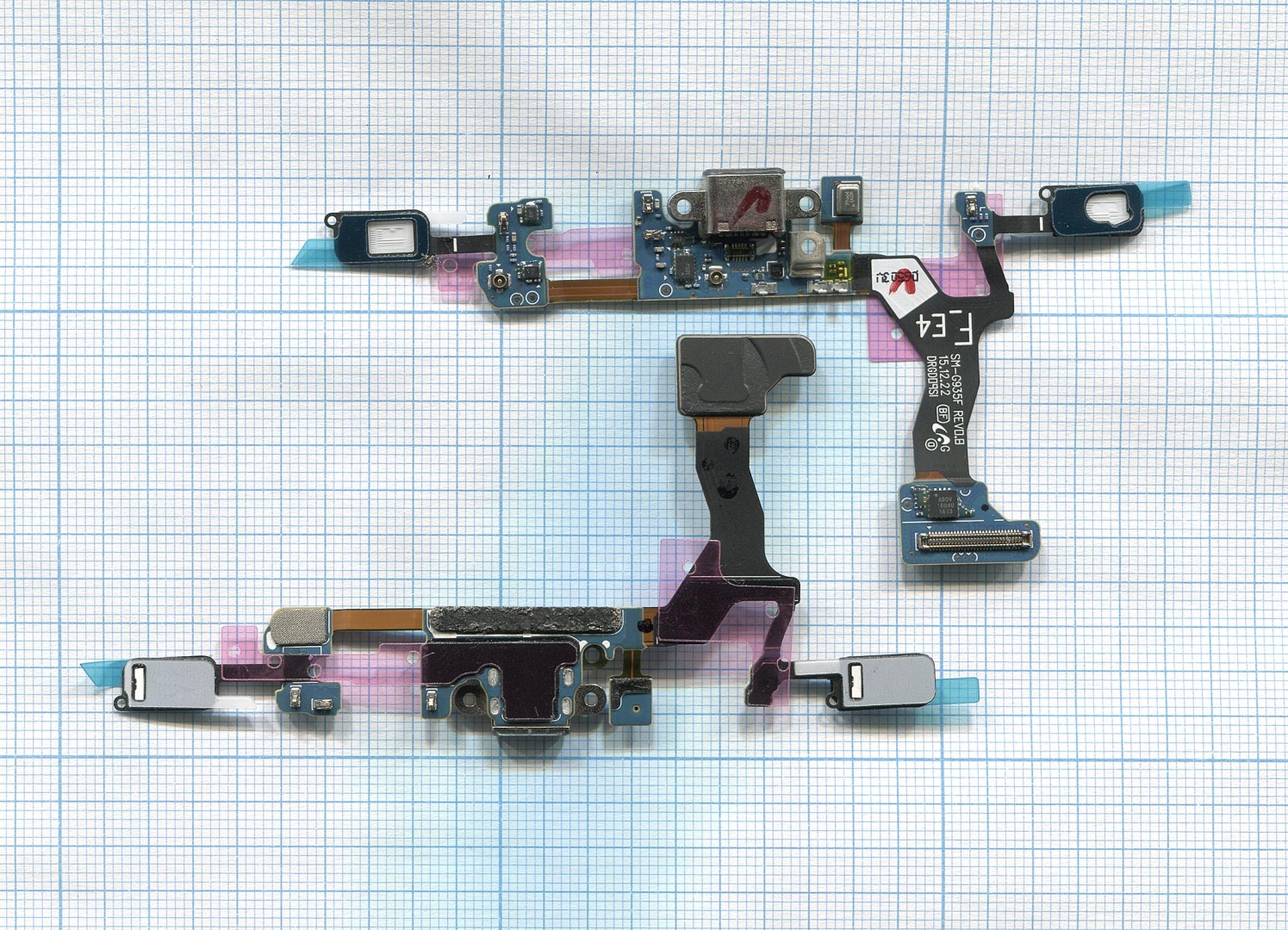 Шлейф разъема питания для Samsung Galaxy S7 Edge SM-G935F