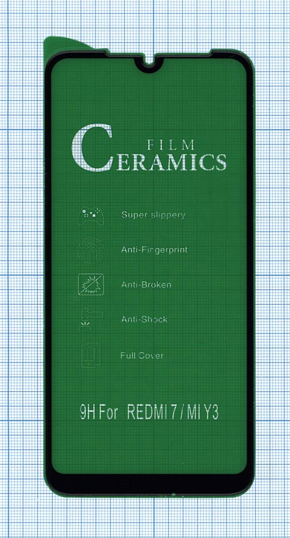 Керамическая пленка (стекло) для Xiaomi Redmi 7 черная