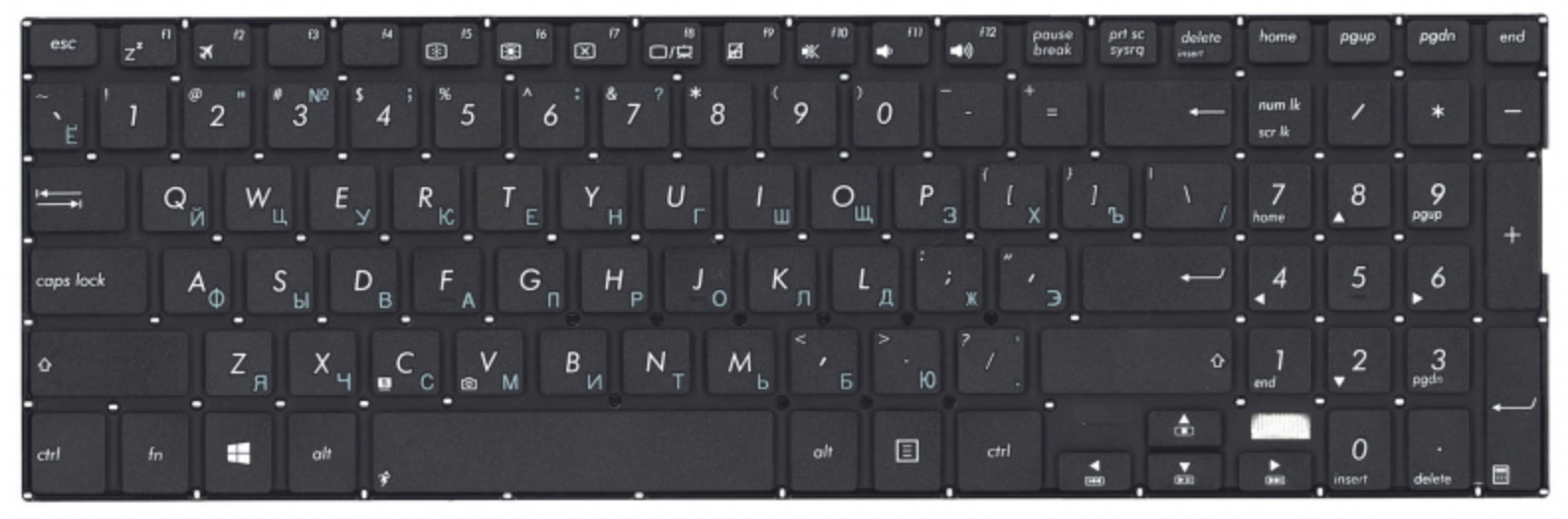 Клавиатура ASUS Transformer Book Flip TP500 OEM