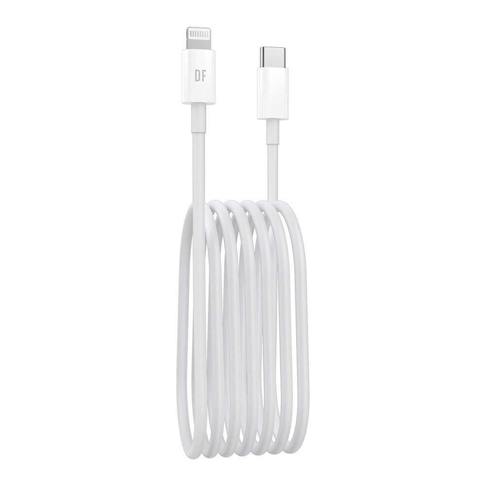 Кабель USB TYPE-C - Lightning 8-pin DOTFES A01A белый (2м)