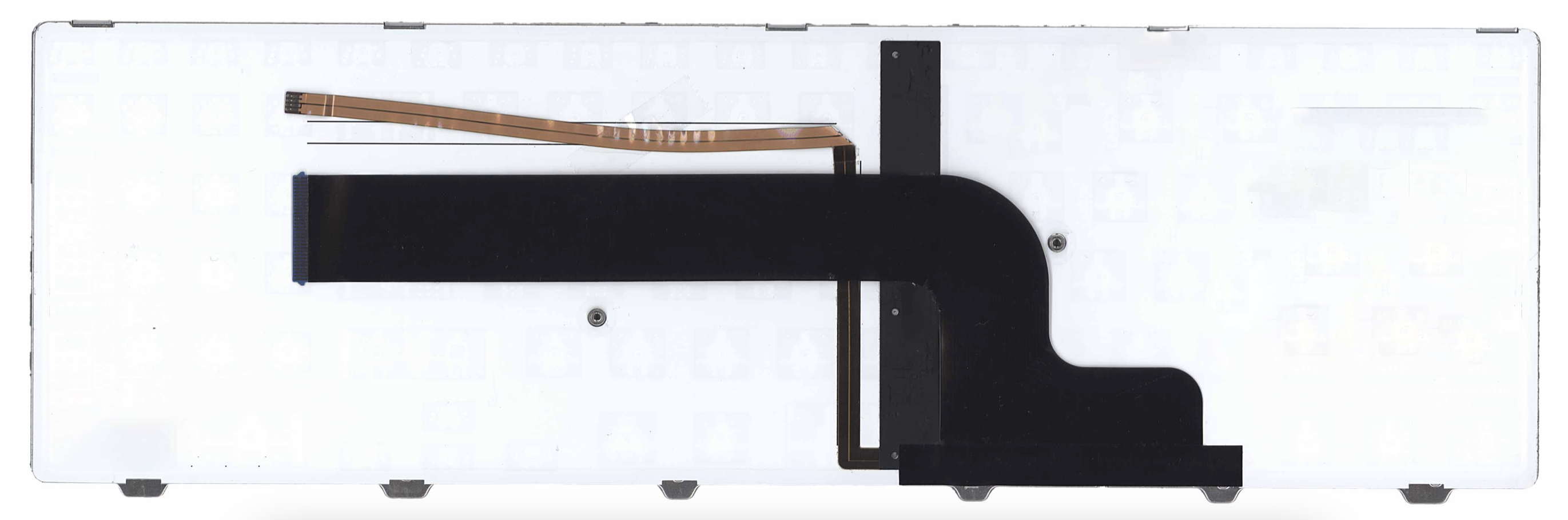 Клавиатура Dell Inspiron 15-7000 серебристая с подсветкой, OEM