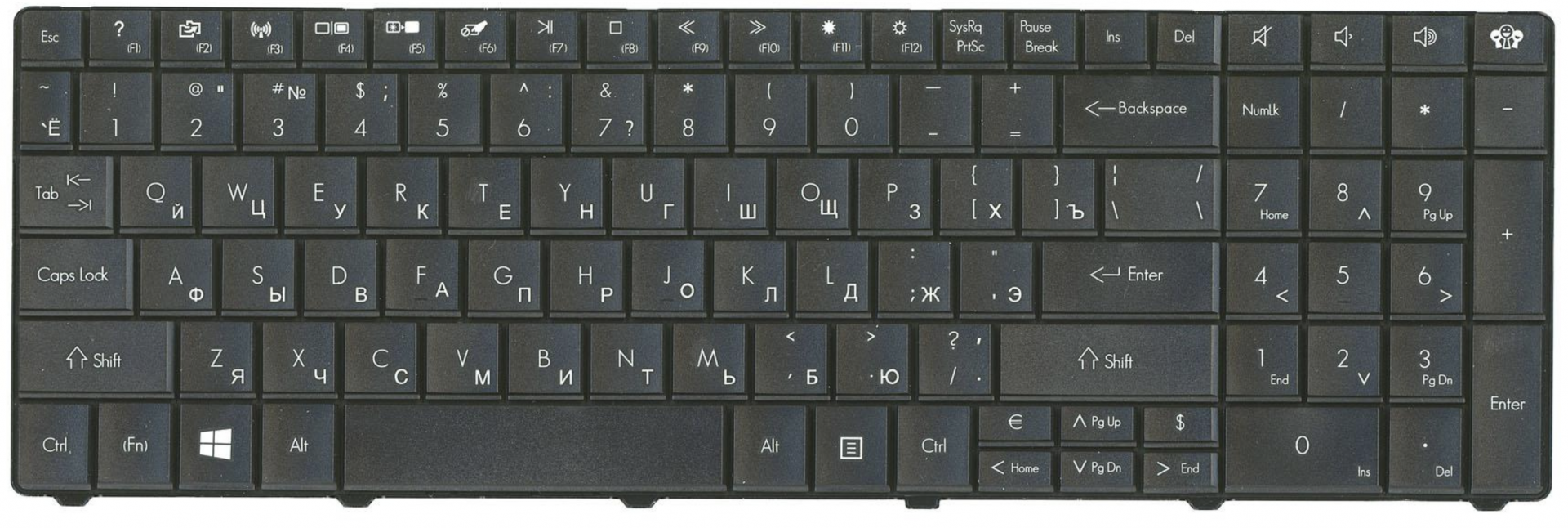 Клавиатура Packard Bell EasyNote TE69 OEM
